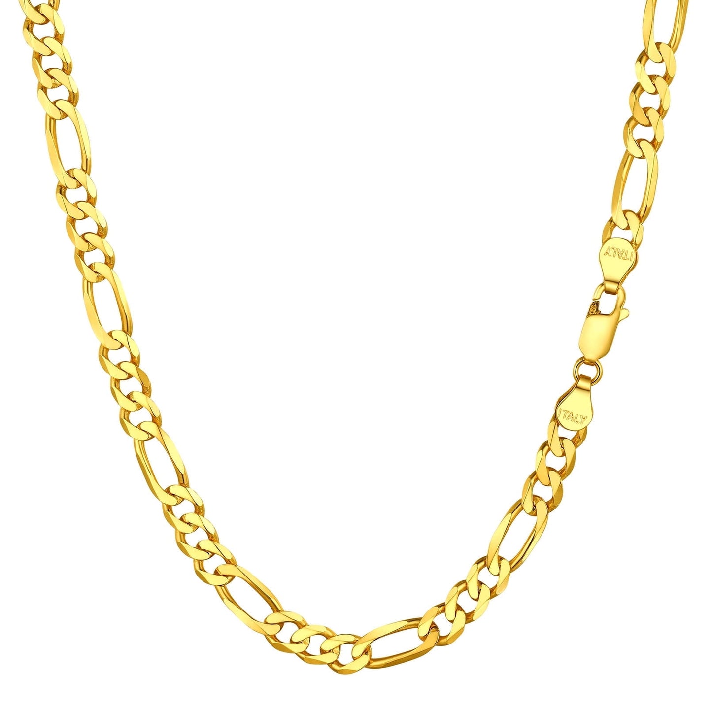 ChainsPro Solid 925 Sterling Silver Figaro Chain Men Women Necklace 3mm/5mm 14-28 Jewelry Gifts for Men/Women