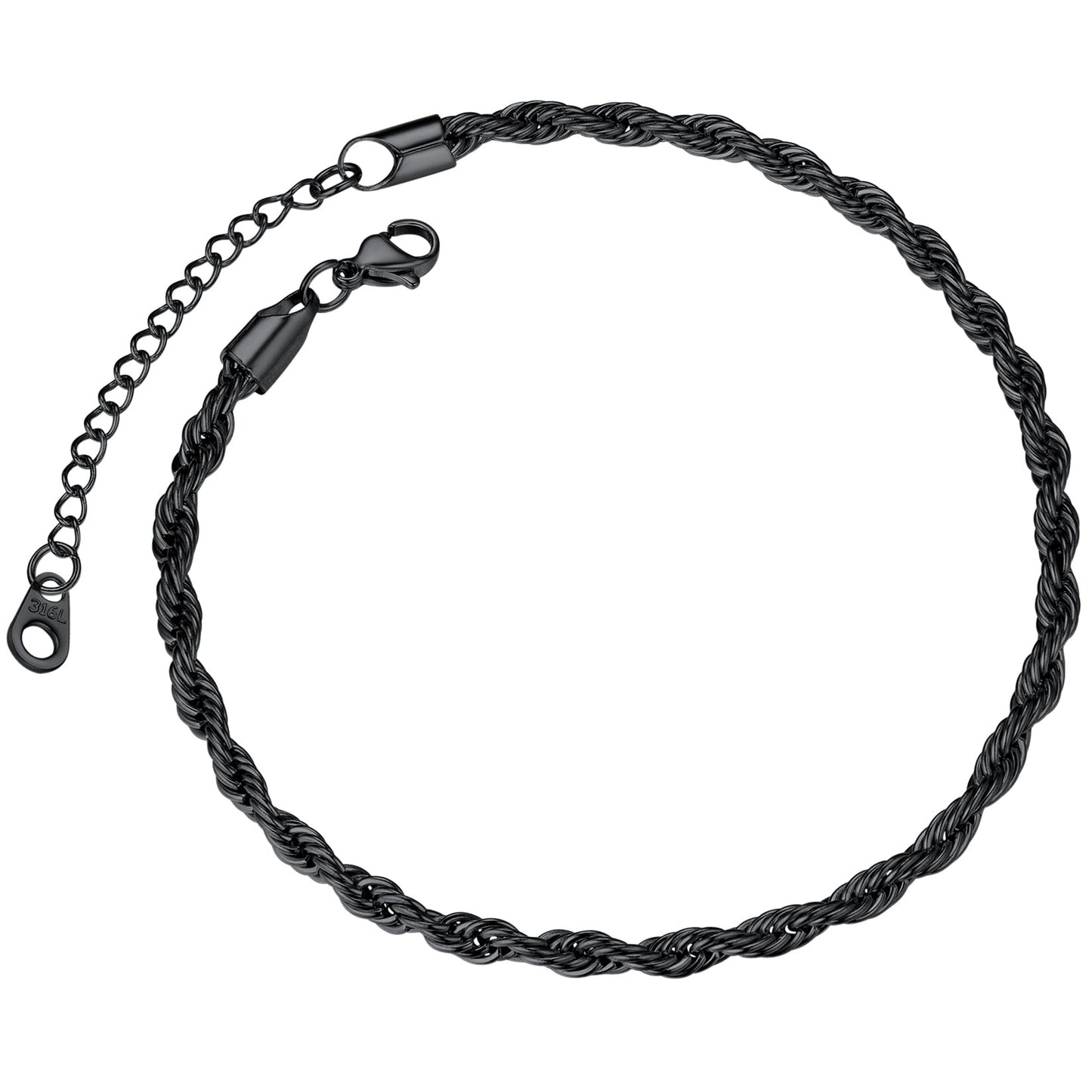 ChainsPro Anklet Chain for Women 316L Stainless Steel Foot Bracelet Summer Jewelry Gift