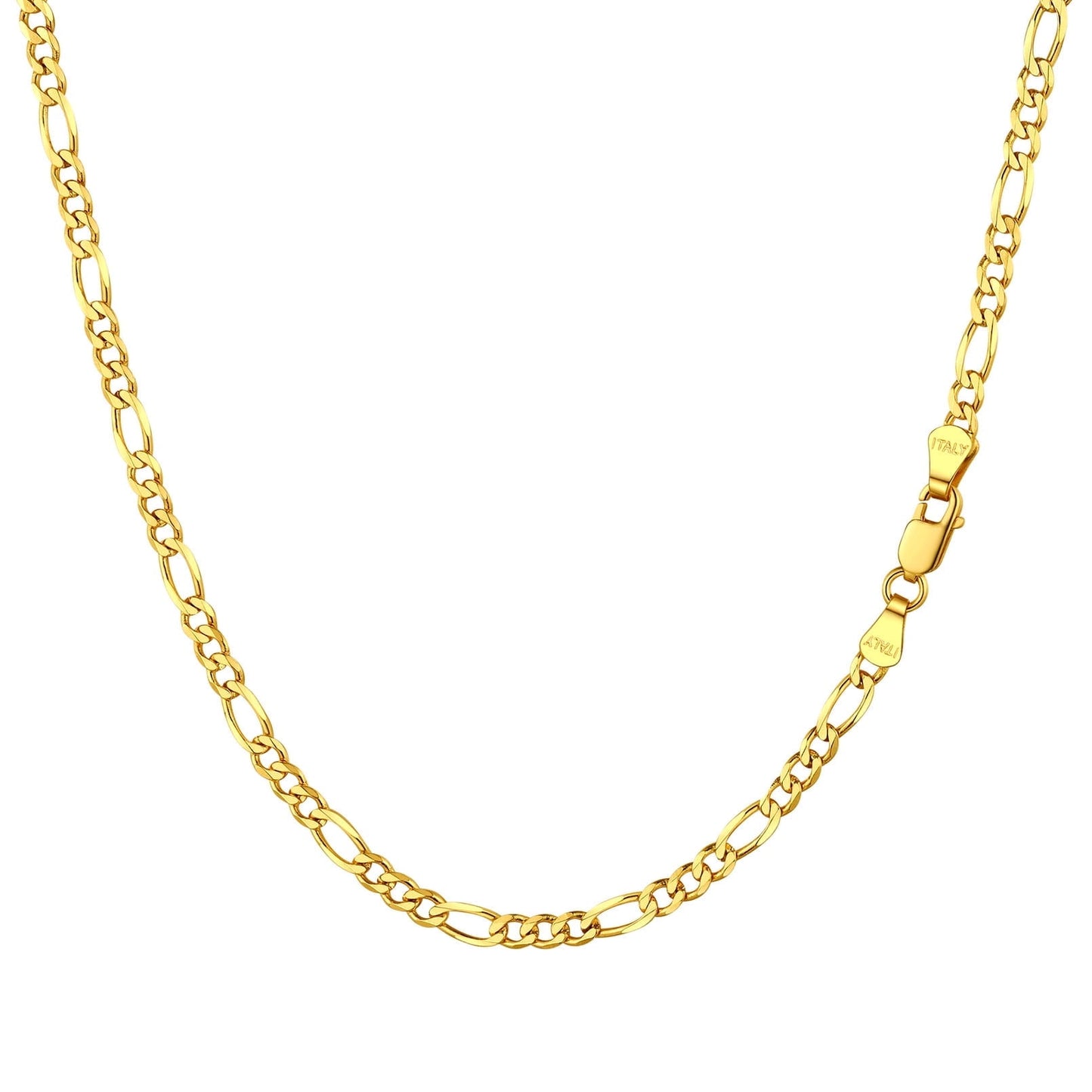 ChainsPro Solid 925 Sterling Silver Figaro Chain Men Women Necklace 3mm/5mm 14-28 Jewelry Gifts for Men/Women