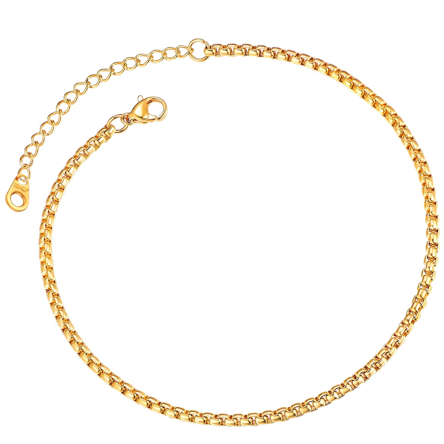 ChainsPro Anklet Chain for Women 316L Stainless Steel Foot Bracelet Summer Jewelry Gift