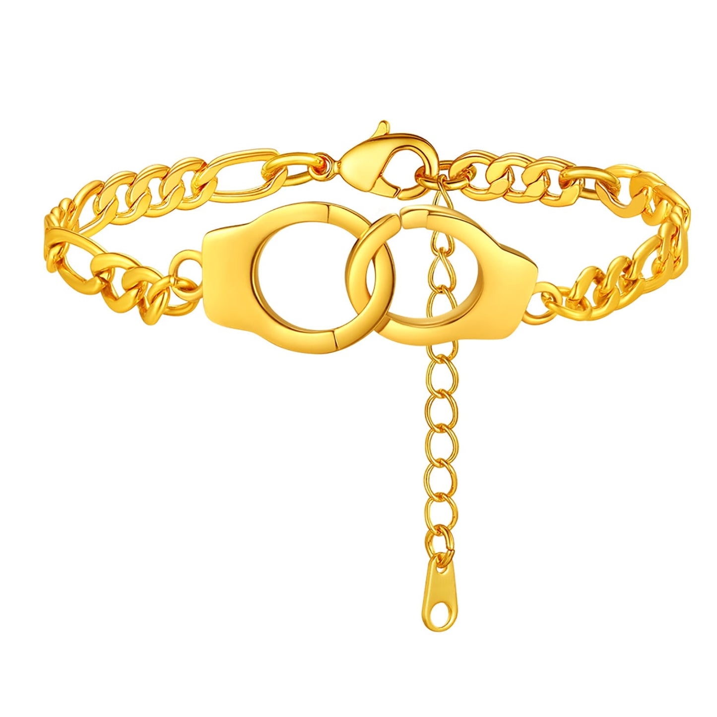 ChainsPro Men Anklet Handcuff Ankle Bracelet Stainless Steel Anklet Women