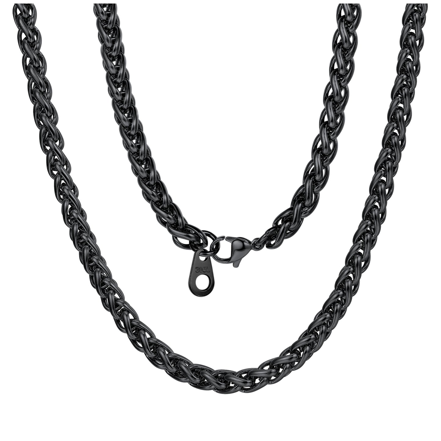 ChainsPro Mens Necklace Chain for Pendant Wheat Chain