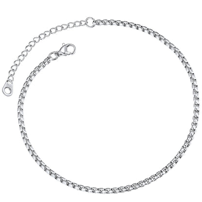 ChainsPro Anklet Chain for Women 316L Stainless Steel Foot Bracelet Summer Jewelry Gift