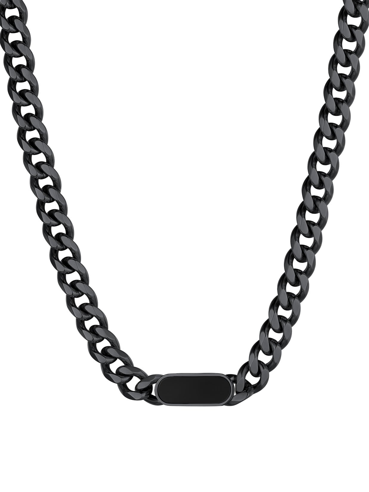 ChainsPro Women 16 Choker Necklace Cuban Link Chain Bracelet for Men Women Stainless Steel Jewelry Gift