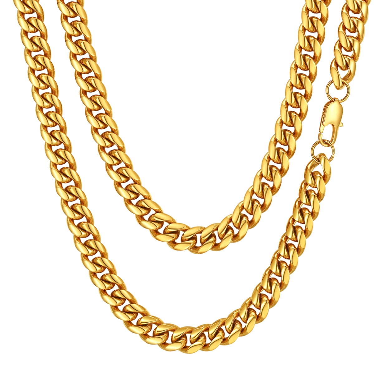 ChainsPro Rapper Gold Chain Necklace Stainless Steel Chain for Mens Boyfriend Gift