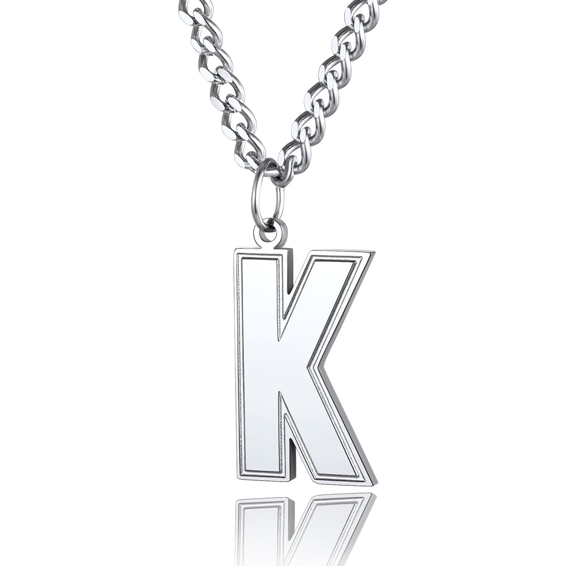 ChainsPro Chain Necklace with Letter J for Mens Jewelry Gifts s 18K Gold Plated Chain