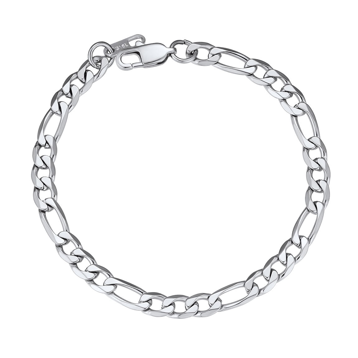 ChainsPro Gold Stainless Figaro Bracelet Men Bracelet Gold Wrist Chain Bracelet