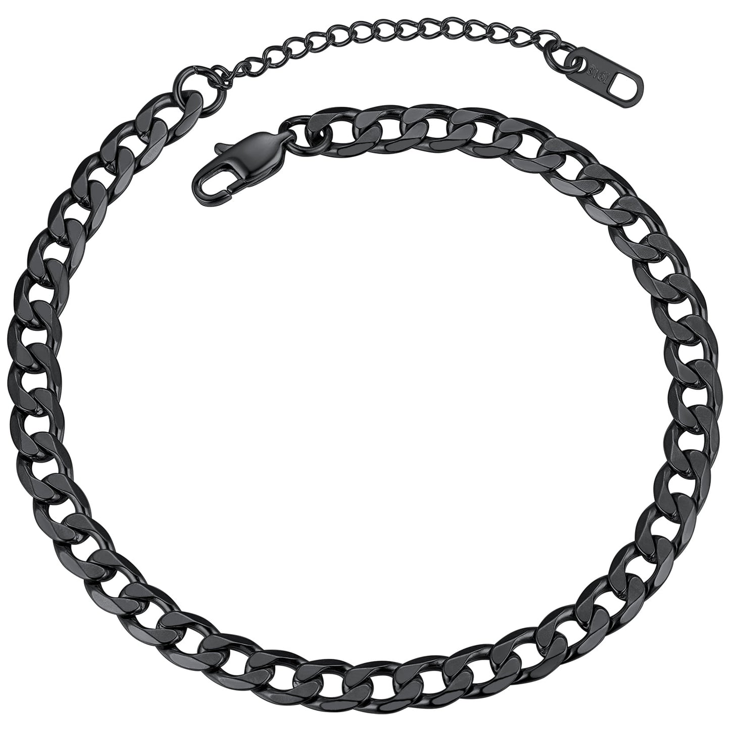 ChainsPro Ankle Bracelets for Women Anklet Gold Plated Anklets Mens Cuban Link Ankle Chain