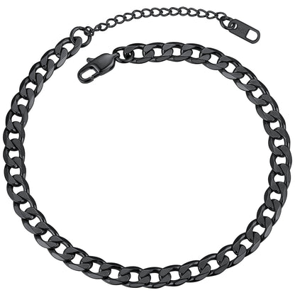 ChainsPro Ankle Bracelets for Women Anklet Gold Plated Anklets Mens Cuban Link Ankle Chain