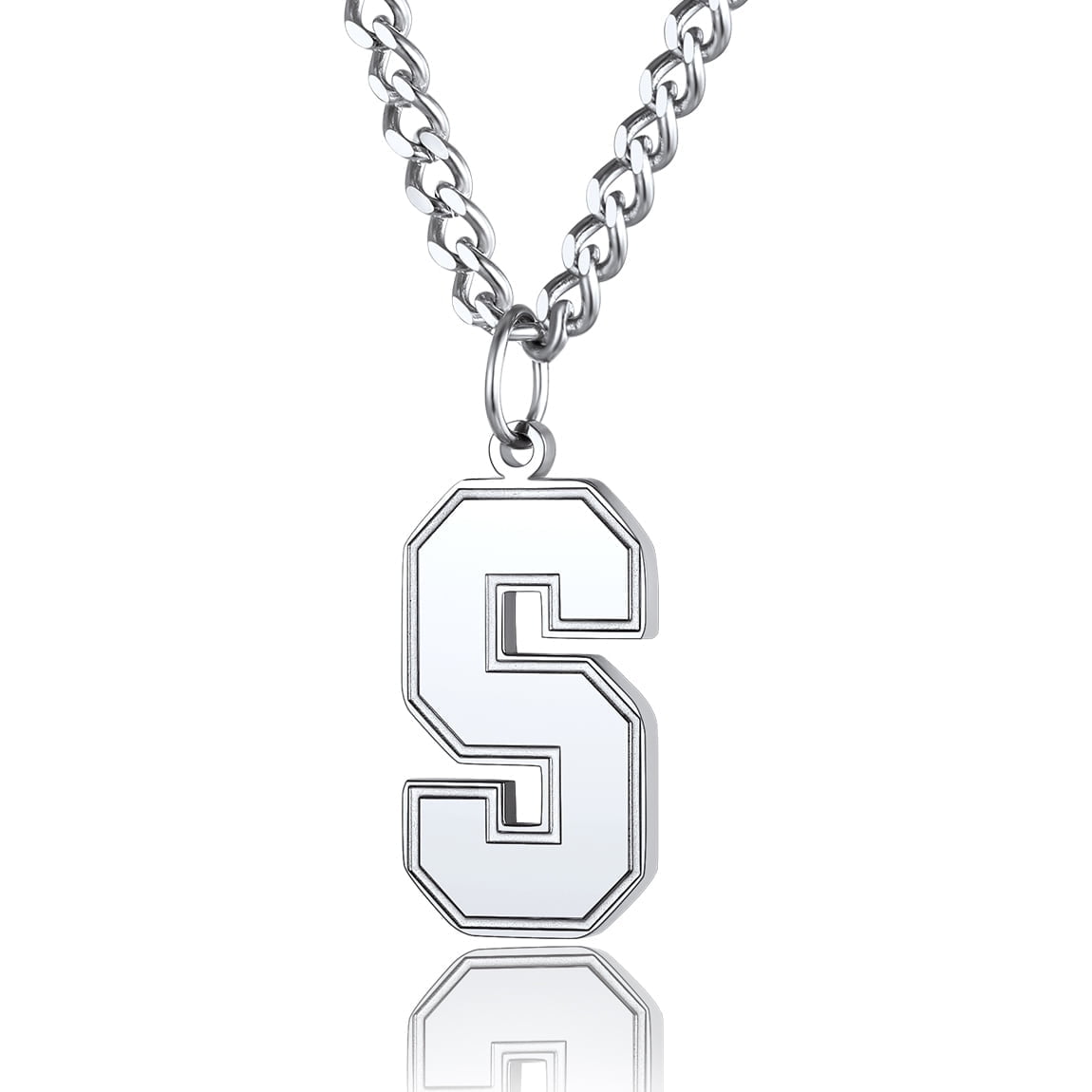 ChainsPro Chain Necklace with Letter J for Mens Jewelry Gifts s 18K Gold Plated Chain