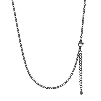 ChainsPro 2mm Thin Women Rolo Cable Chain for Pendants Stainless Steel Chain Necklace 18-30