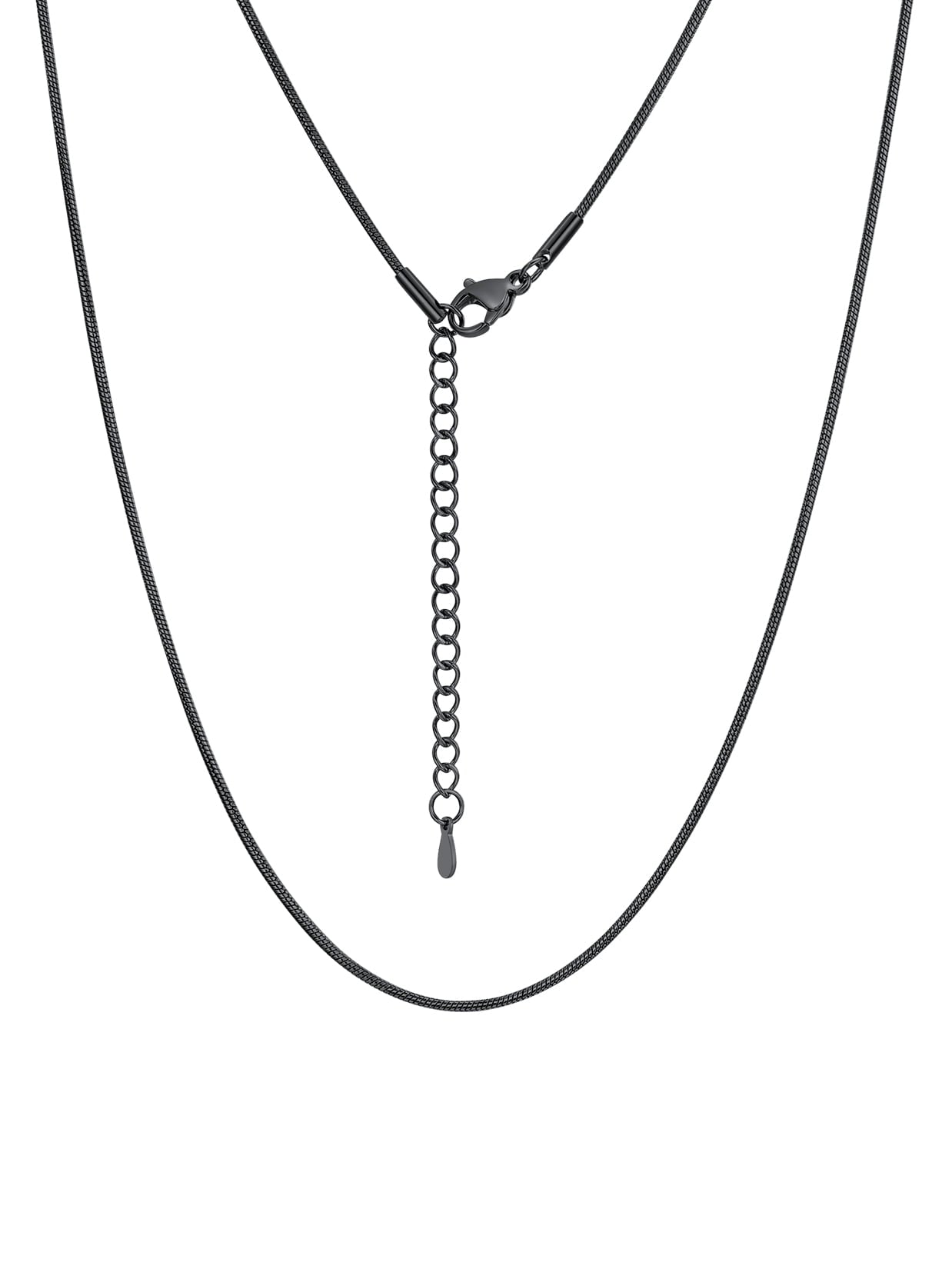 ChainsPro 1mm/1.2mm/1.5mm/2mm Snake Chain 14K Gold Plated Stainless Steel Chain Necklace for Men Women