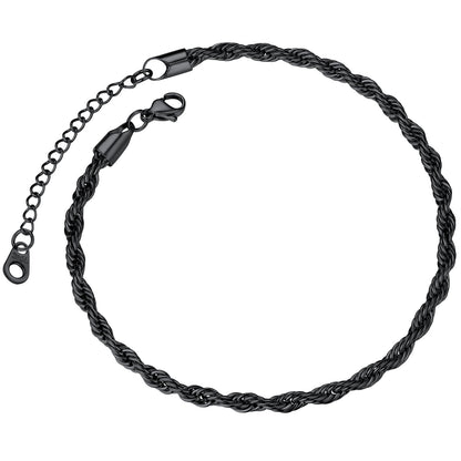 ChainsPro Anklet Chain for Women 316L Stainless Steel Foot Bracelet Summer Jewelry Gift