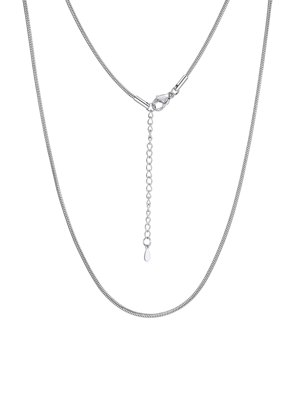 ChainsPro 1mm/1.2mm/1.5mm/2mm Snake Chain 14K Gold Plated Stainless Steel Chain Necklace for Men Women