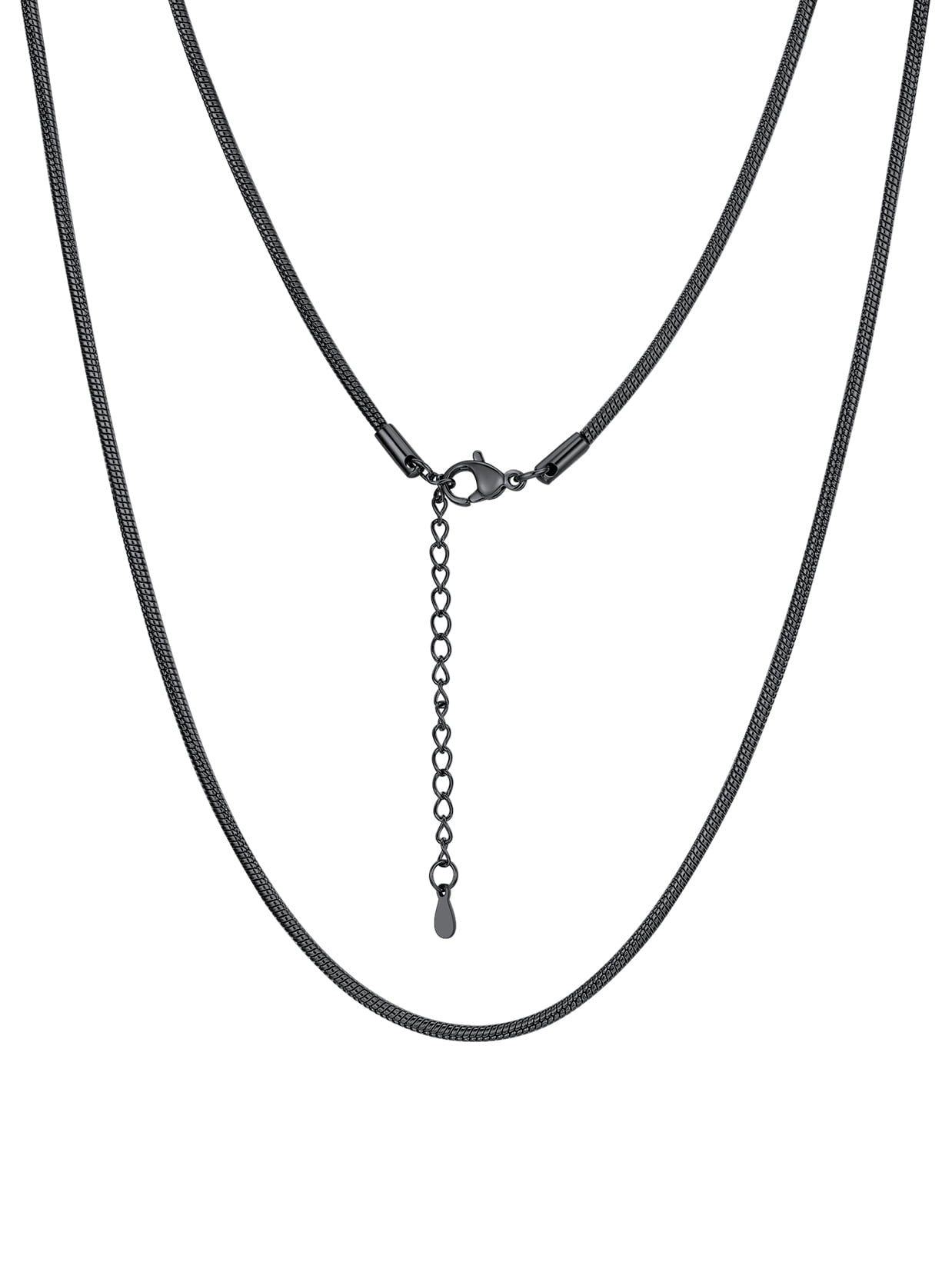 ChainsPro 1mm/1.2mm/1.5mm/2mm Snake Chain 14K Gold Plated Stainless Steel Chain Necklace for Men Women