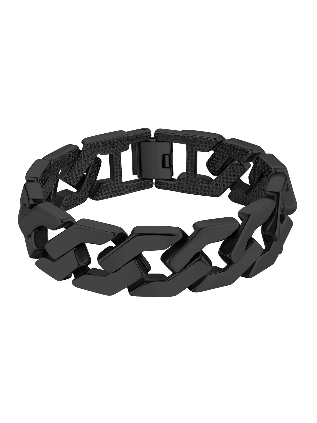 ChainsPro Men Cuban Link Bracelet 316L Stainless Steel Mens Jewelry Gift 16mm Width 7.5-9