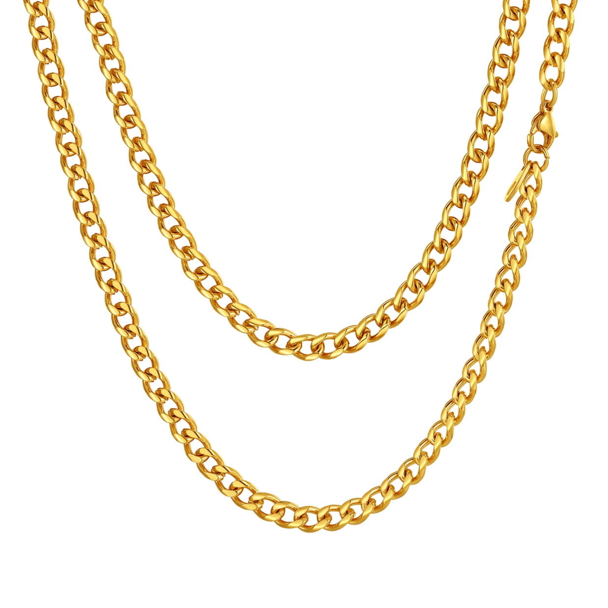 ChainsPro Rapper Gold Chain Necklace Stainless Steel Chain for Mens Boyfriend Gift