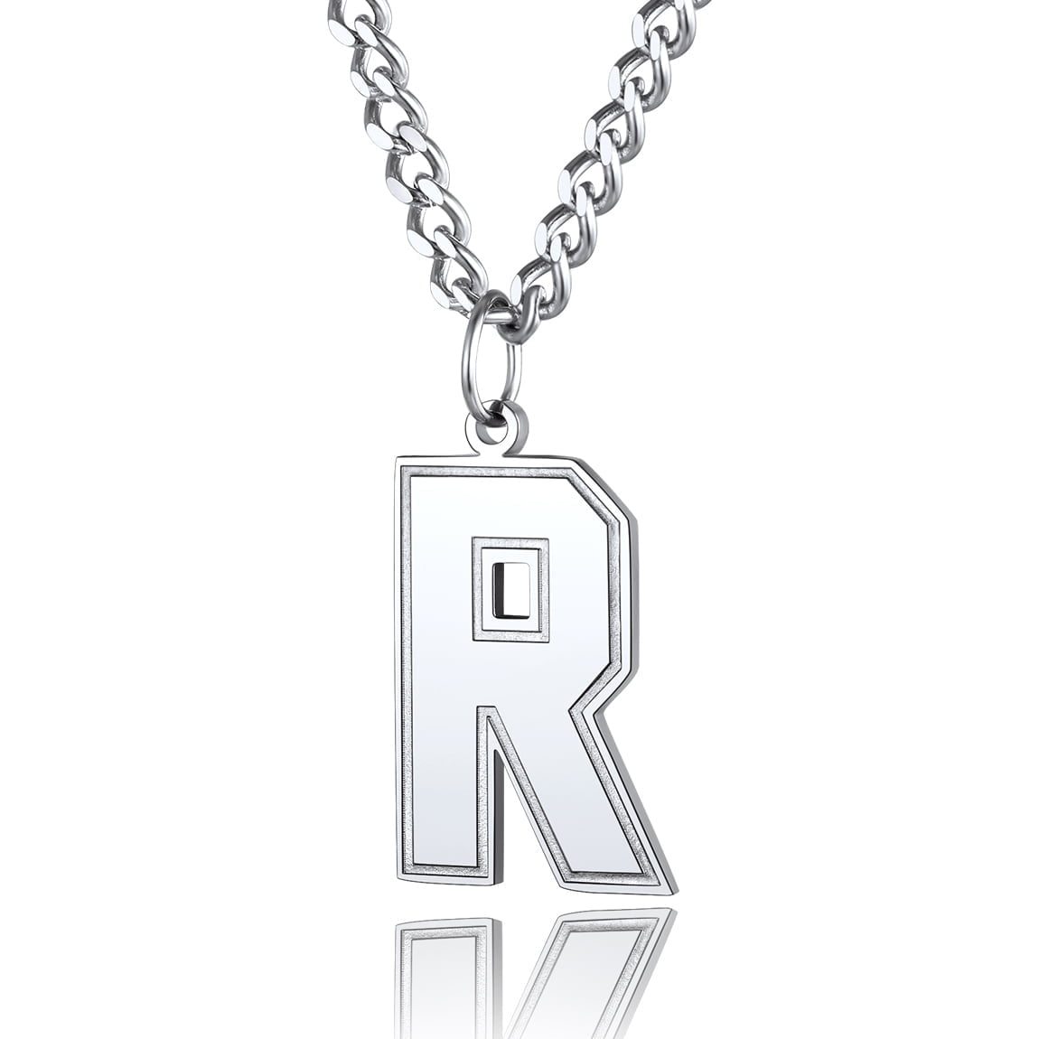 ChainsPro Chain Necklace with Letter J for Mens Jewelry Gifts s 18K Gold Plated Chain