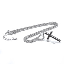 Load image into Gallery viewer, ChainsPro Mens Christian Cross Pendant Necklace Chain