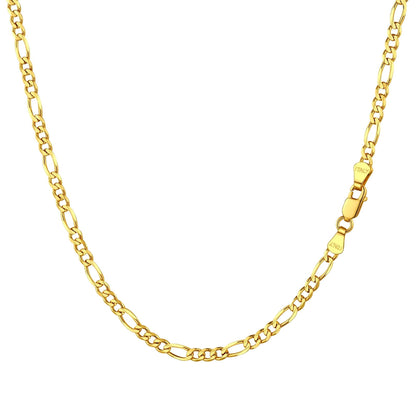 ChainsPro Solid 925 Sterling Silver Figaro Chain Men Women Necklace 3mm/5mm 14-28 Jewelry Gifts for Men/Women