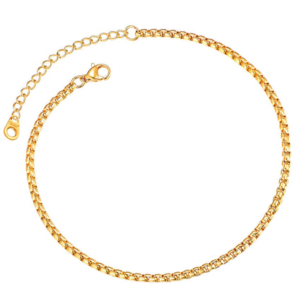 ChainsPro Anklet Chain for Women 316L Stainless Steel Foot Bracelet Summer Jewelry Gift