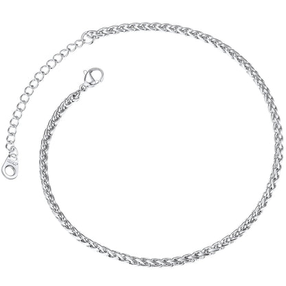 ChainsPro Anklet Chain for Women 316L Stainless Steel Foot Bracelet Summer Jewelry Gift