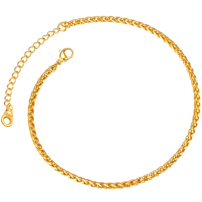 ChainsPro Anklet Chain for Women 316L Stainless Steel Foot Bracelet Summer Jewelry Gift