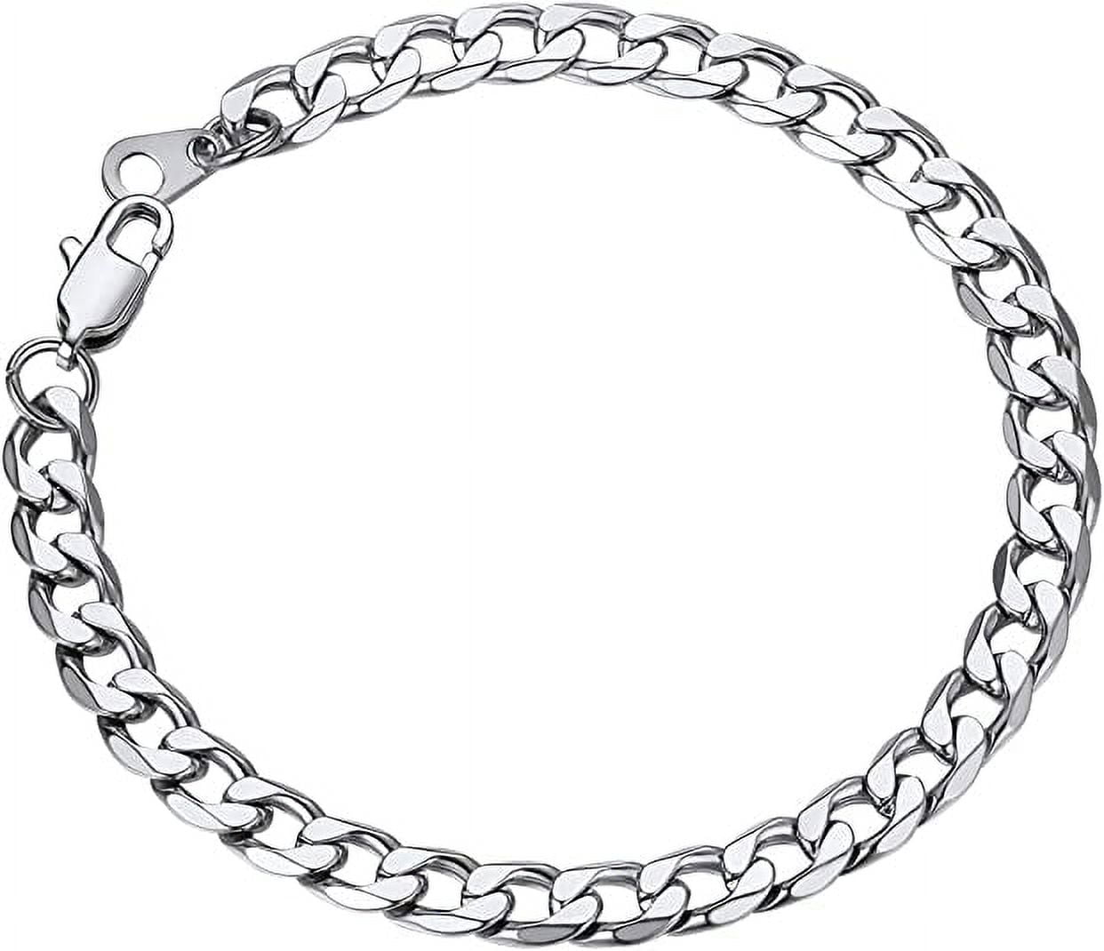 ChainsPro Gold Wrist Bracelet for Men 8mm 7.5 inch Cuban Bracelets