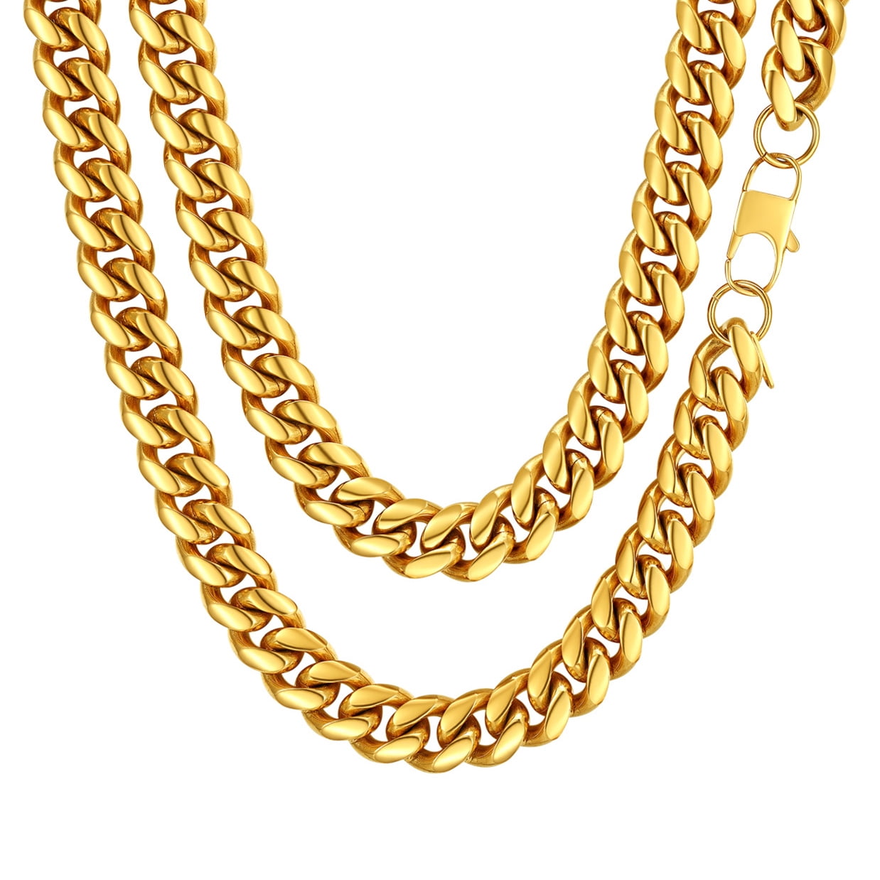 ChainsPro Rapper Gold Chain Necklace Stainless Steel Chain for Mens Boyfriend Gift