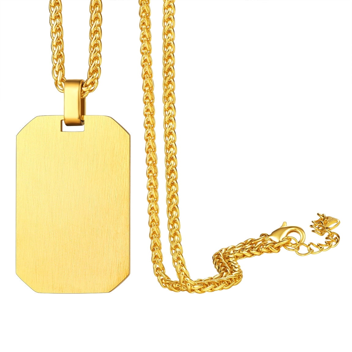ChainsPro St. Christopher Medal Dog Tags Necklace Patron Saints of Travellers Gift for Men