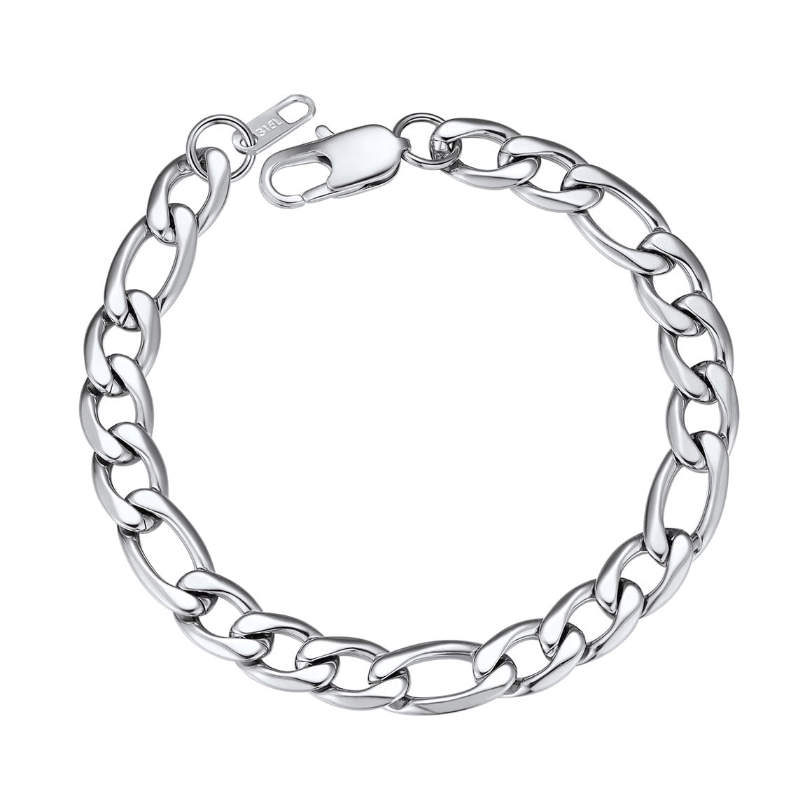 ChainsPro Gold Stainless Figaro Bracelet Men Bracelet Gold Wrist Chain Bracelet