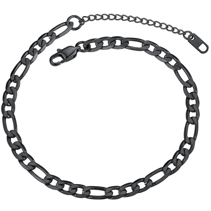 ChainsPro Ankle Bracelets for Women Anklet Gold Plated Anklets Mens Cuban Link Ankle Chain