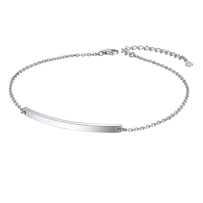 ChainsPro Sterling Silver Anklet Chain Silver Anklets Women Heart Ankle Bracelets Silver 925